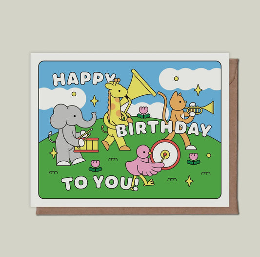 Épée Lapin Studio • Happy Birthday to You Parade Greeting Card