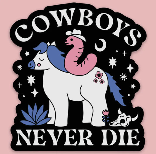 Tender Ghost • Cowboys Never Die Vinyl Sticker