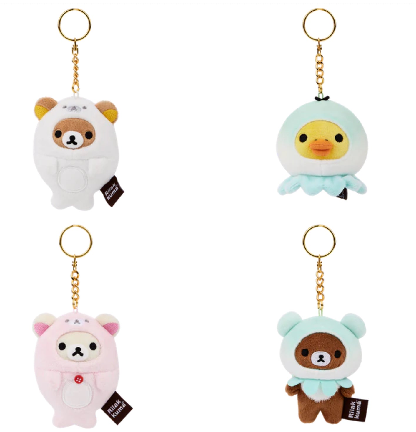 Rilakkuma • Sea Creature Plush Keychain Blind Box