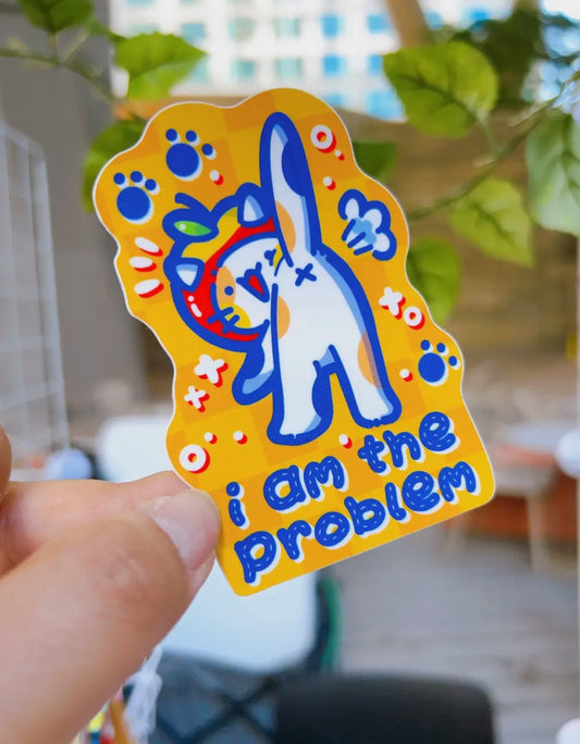 PeachyxNoodle • Vinyl Sticker, “I Am The Problem”