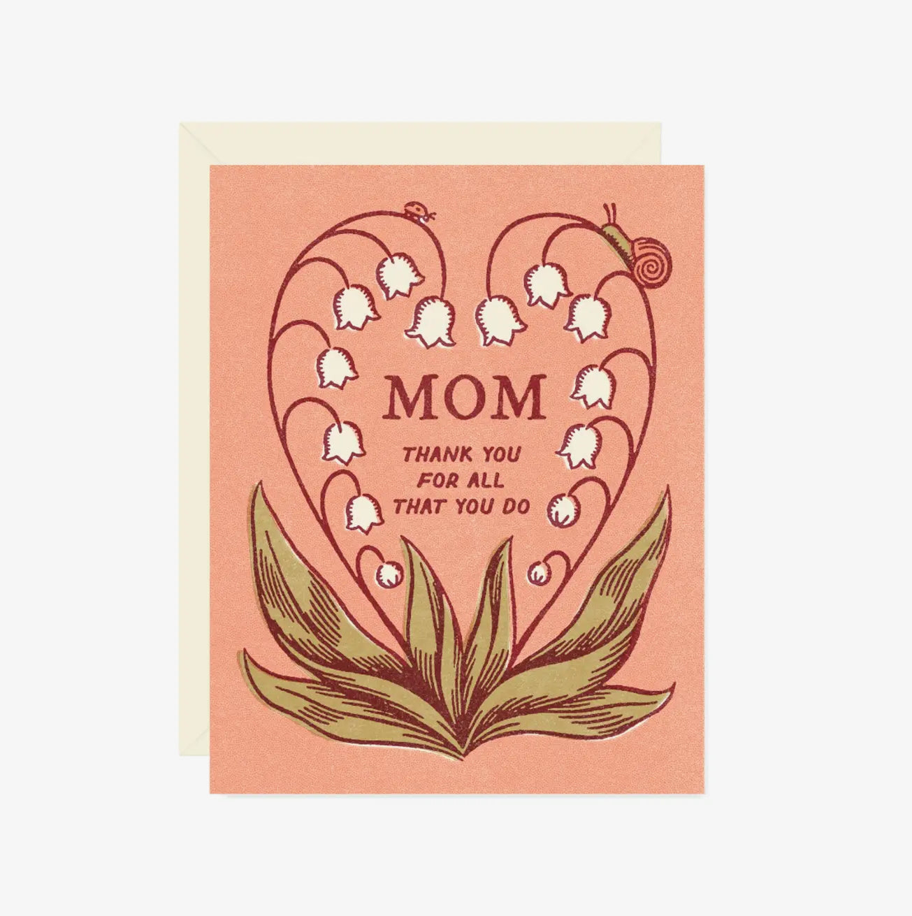 Wallflower • “Mom Thank You For All You Do” Mother’s Day Greeting Card