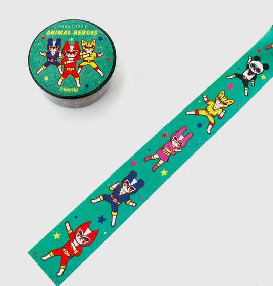 Naoshi • Washi Tape, Animal Heroes