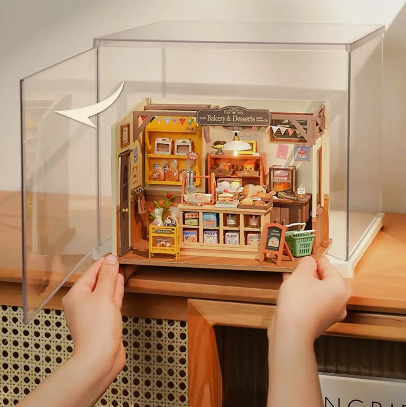 Hands Craft • Plastic Display Case For DIY Miniature Kit