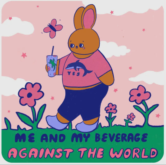 Tender Ghost • Me & My Beverage Vinyl Sticker