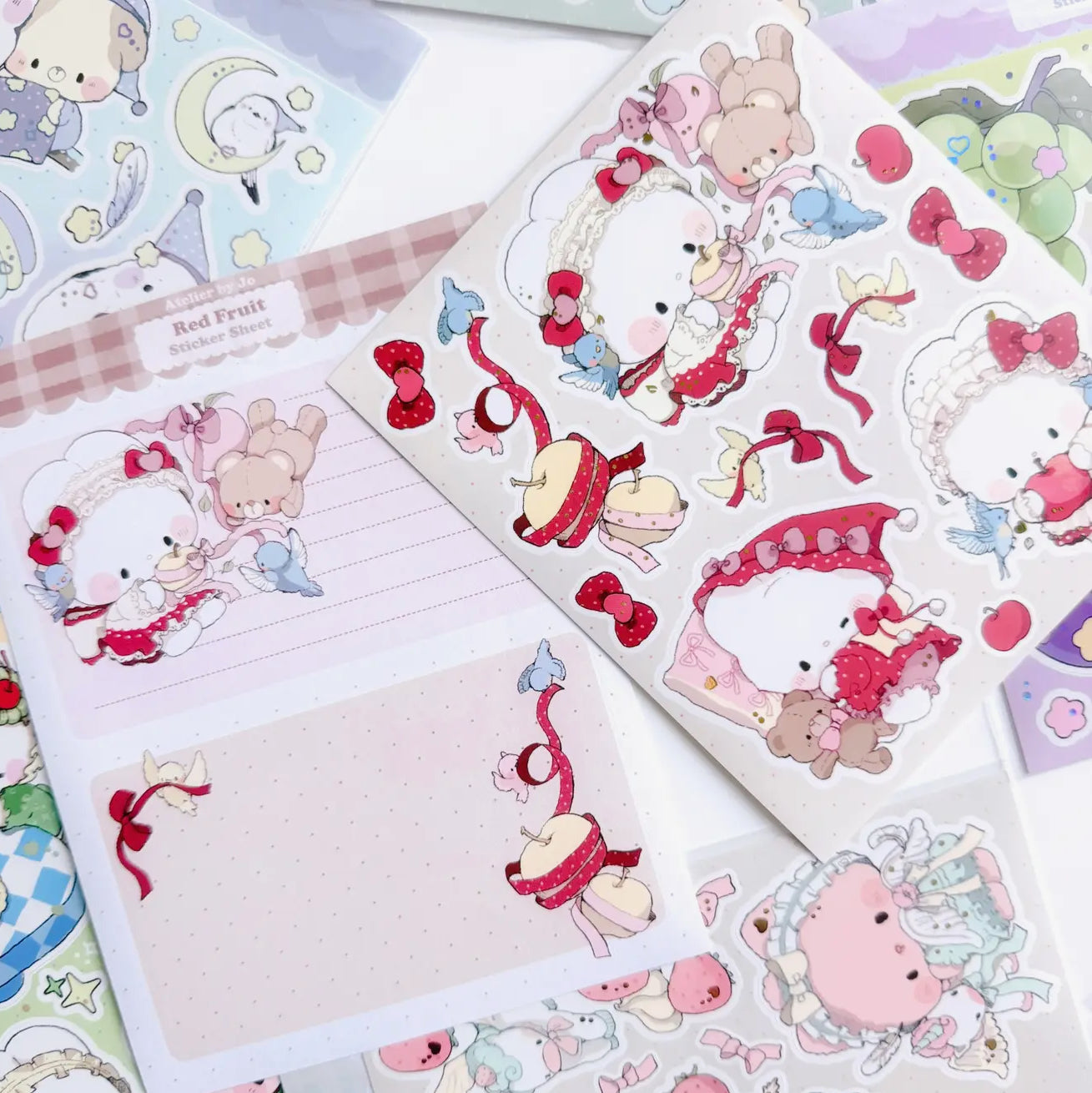 Atelier by Jo • Red Fruit, Large Sticker Sheet