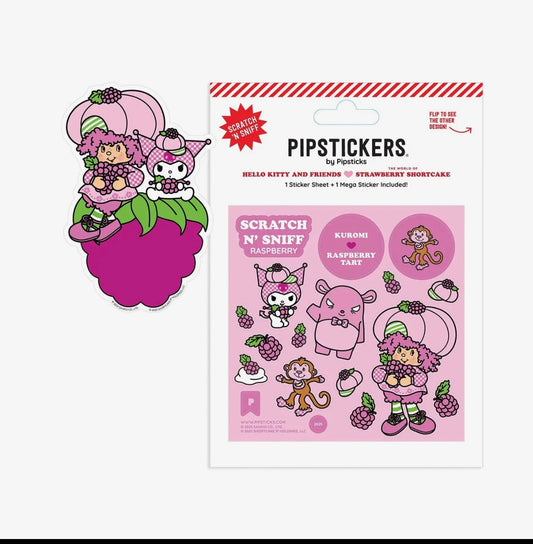 Pipsticks • Rasberry Bushel’s Scratch And Sniff Stickers