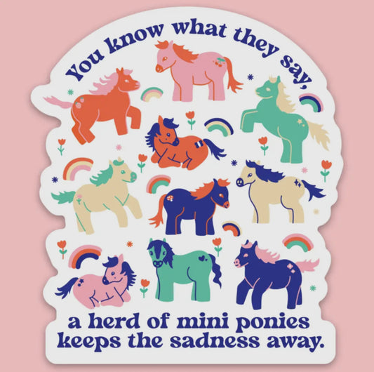 Tender Ghost • Mini Ponies Vinyl Sticker