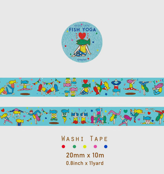 Naoshi • Washi Tape, Fish Yoga