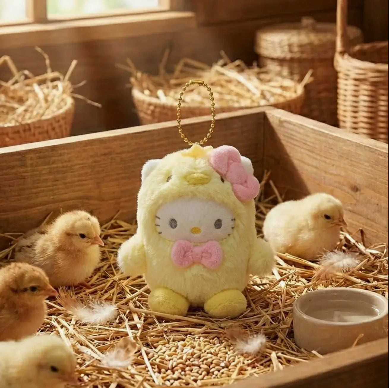 Sanrio • Hello Kitty Chick Costume Plush Keychain