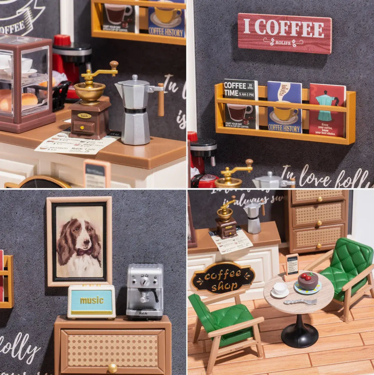 Rolife • DIY Kit Breezy Time Cafe, Lights Up
