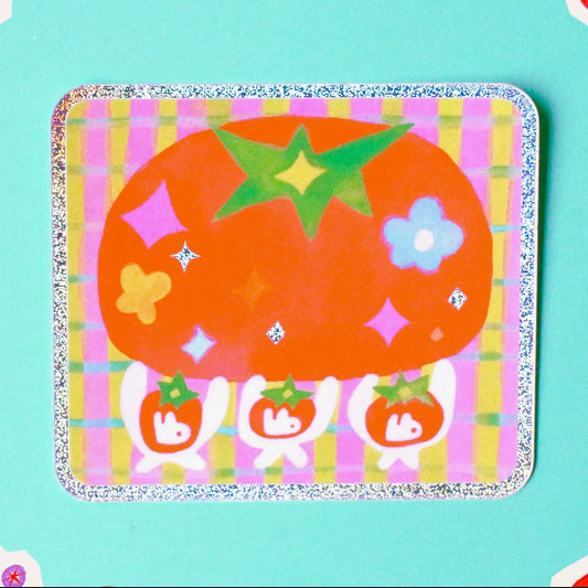 Odd Rabbits • Tomato Thieves Glitter Vinyl Sticker
