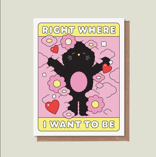 Épée Lapin Studio • Right Where I Want to Be Greeting Card