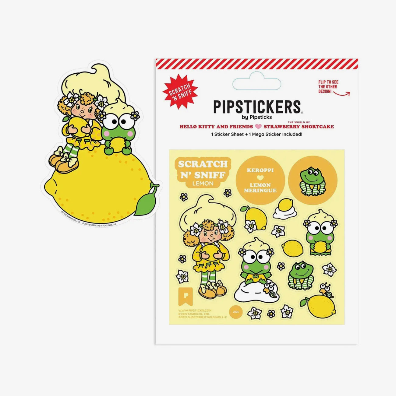 Pipsticks • Strawberry Shortcake & Keroppi, Scratch And Sniff Stickers