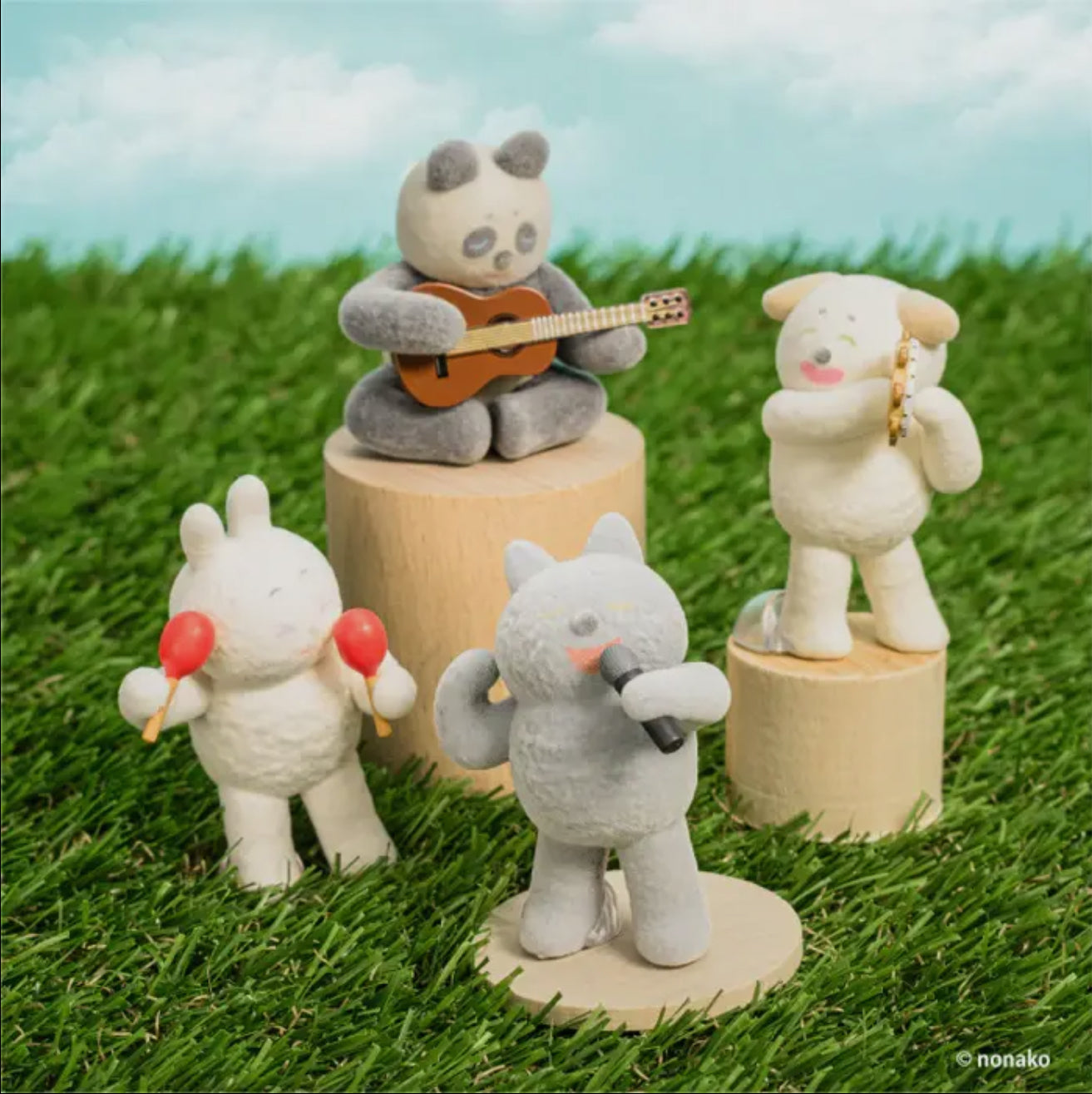 Nonako • Flocked Animal Figure Blind Box