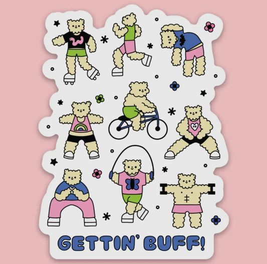 Tender Ghost • Gettin’ Buff Vinyl Sticker