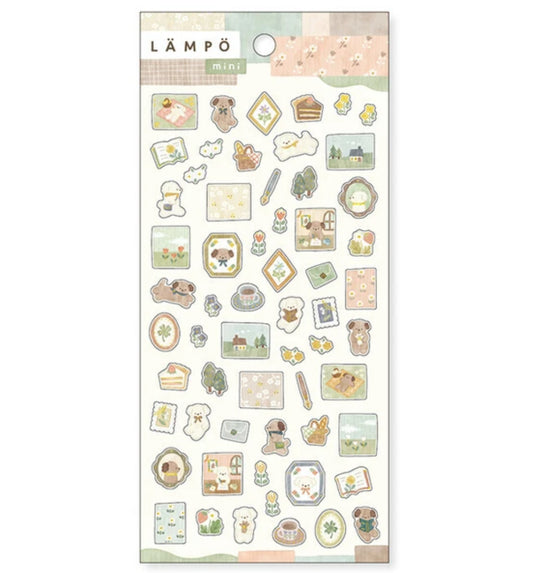 Studious Dog Stickers, Imported Japan