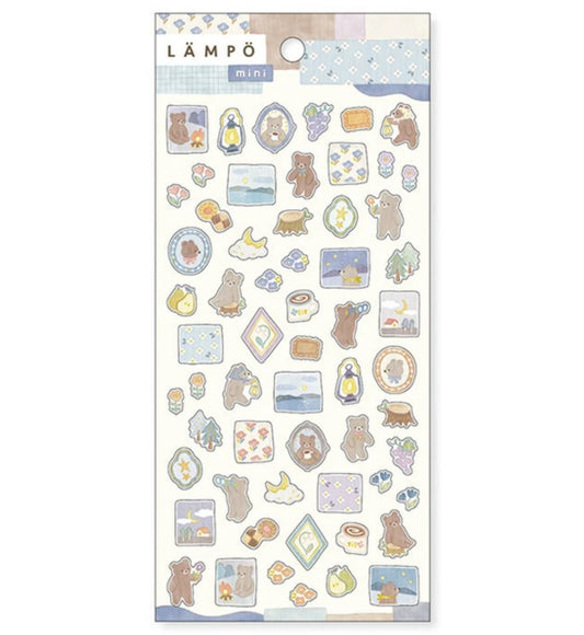 Fall Bear Stickers, Imported Japan