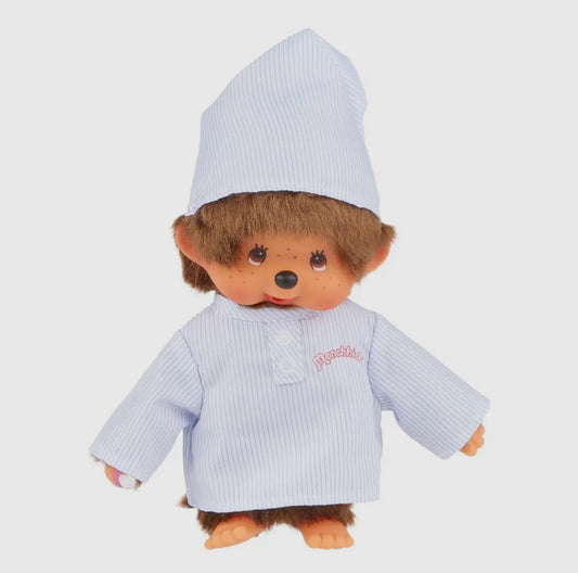 Monchhichi • Sleepy Striped Pajama Guy