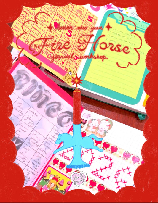 *ੈ✩‧₊˚  lunar new year • fire horse journaling workshop   *ੈ✩‧₊˚