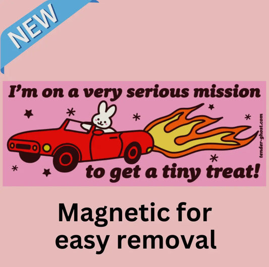 Tender Ghost • Tiny Treat Mission Bumper Sticker Magnet