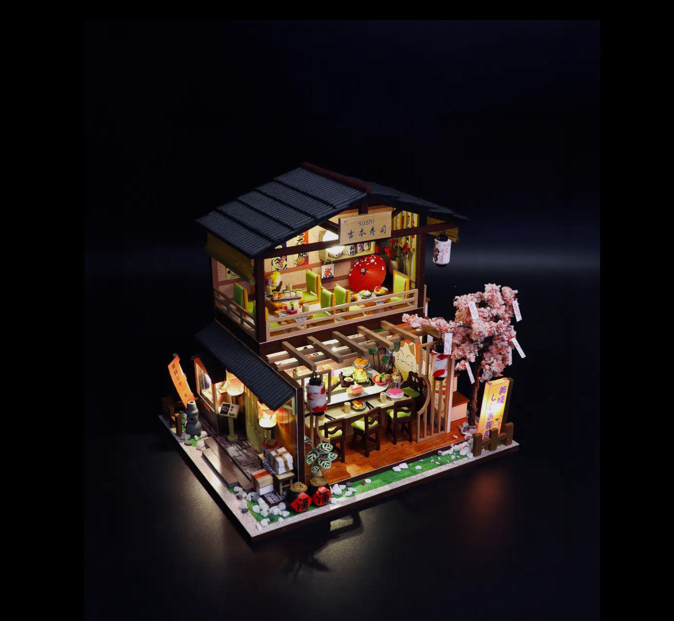 Hands Craft • Sushi House, DIY Miniature Kit