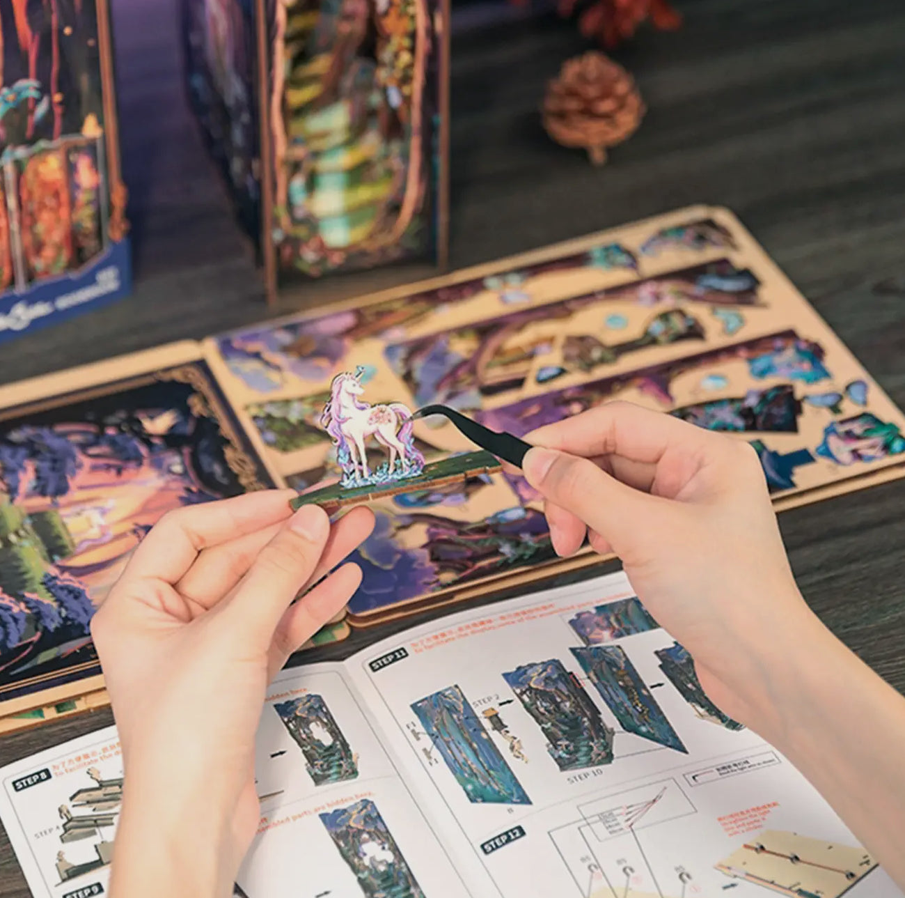 Hands Craft • Grace Of The Forest W/ Dust Cover, DIY Miniature Kit