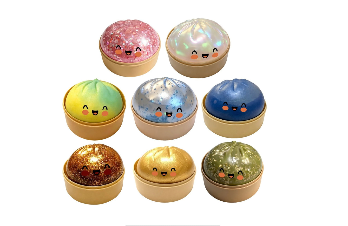 Rainbow Mystery Bao Bun • Squishy Blind Box