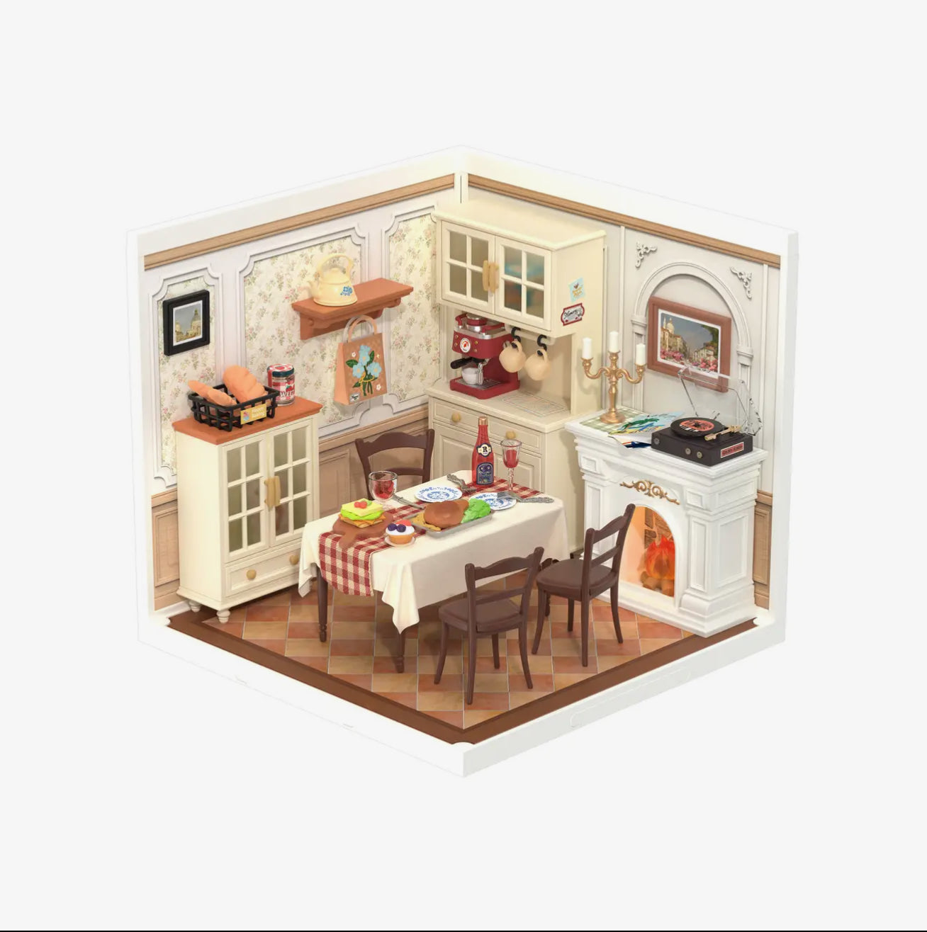 Rolife • DIY Kit Warm Dinning Room With Lights