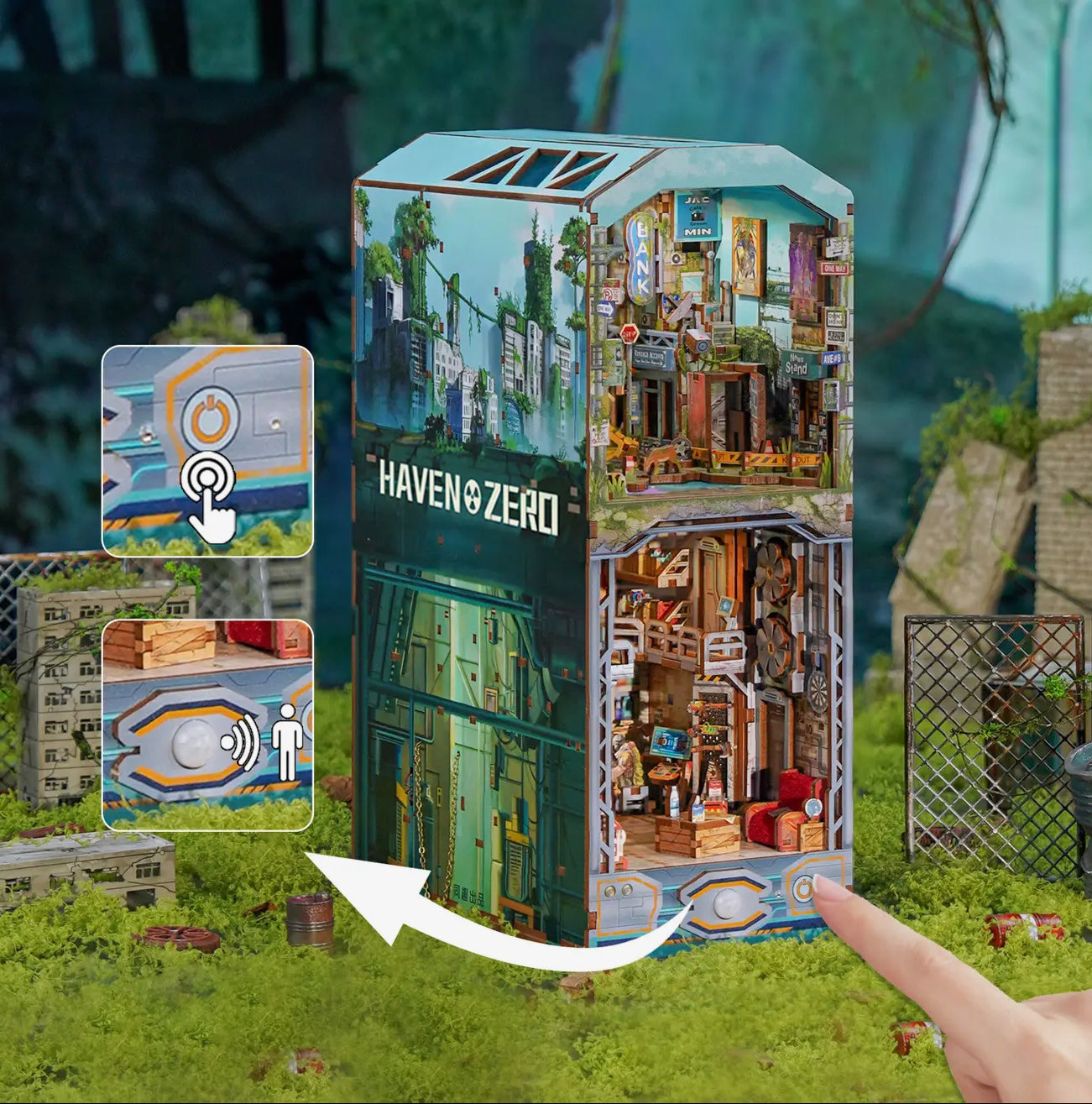 Hands Craft • Haven Zero, DIY Book Nook Miniature Kit