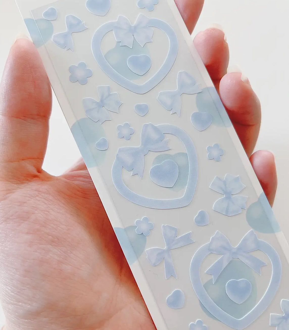 Borah Studio • Sticker Sheet, Ribbon Heart Frames