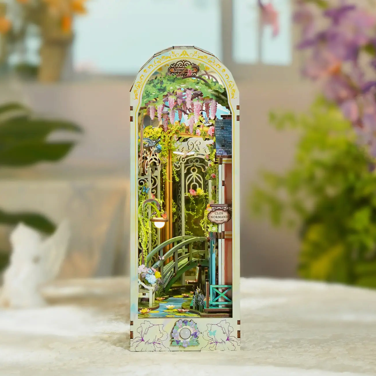 Hands Craft • Giverny Garden, DIY Book Nook Miniature Kit