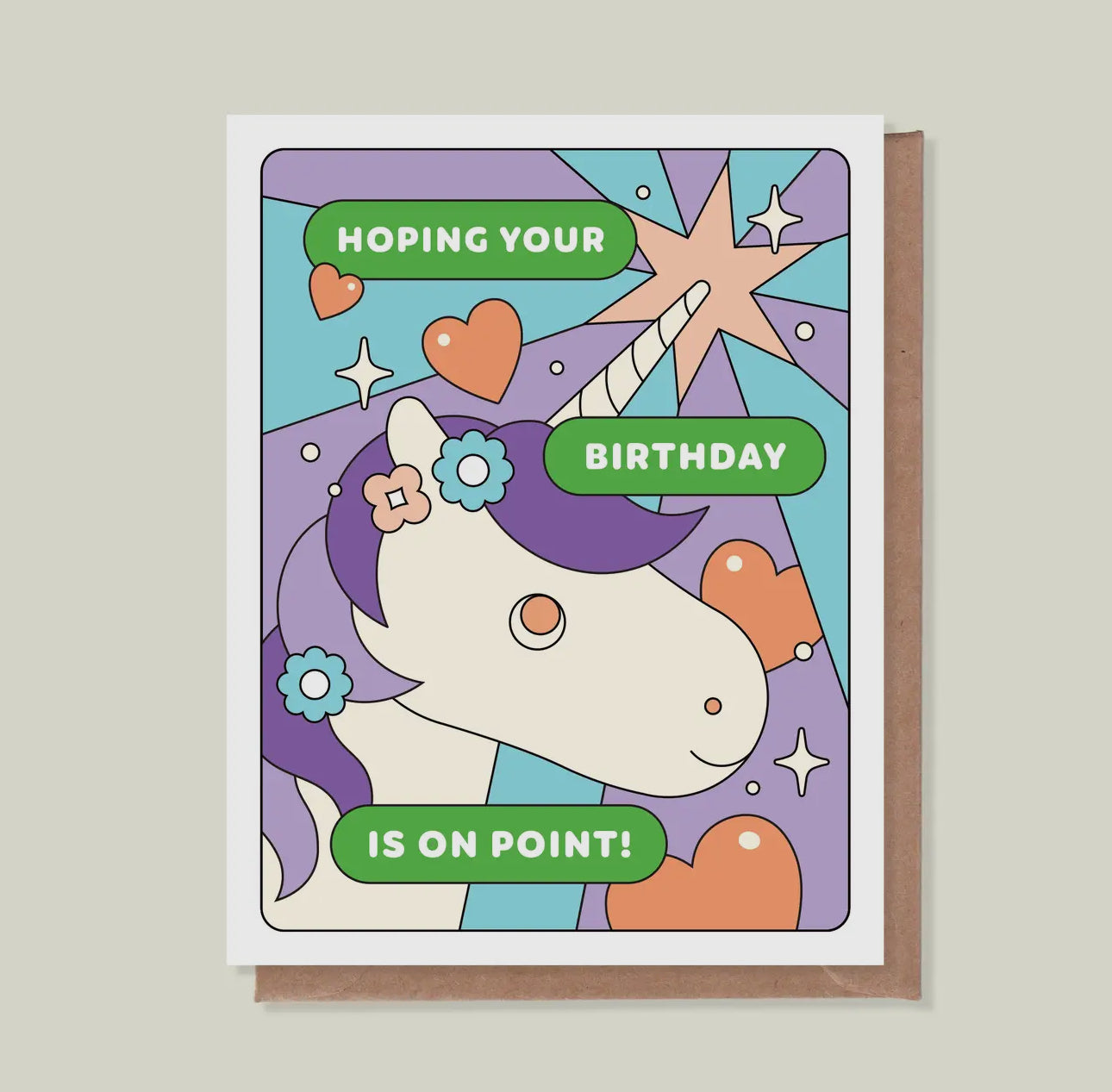 Épée Lapin Studio • Hope Your Birthday is on Point Unicorn Greeting Cardn