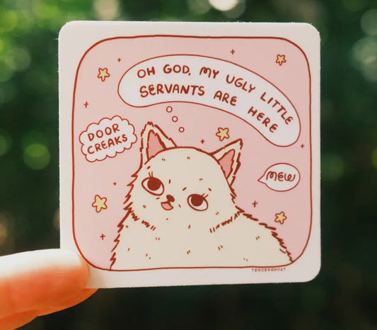 Tender Ghost • Mean Kitty Vinyl Sticker