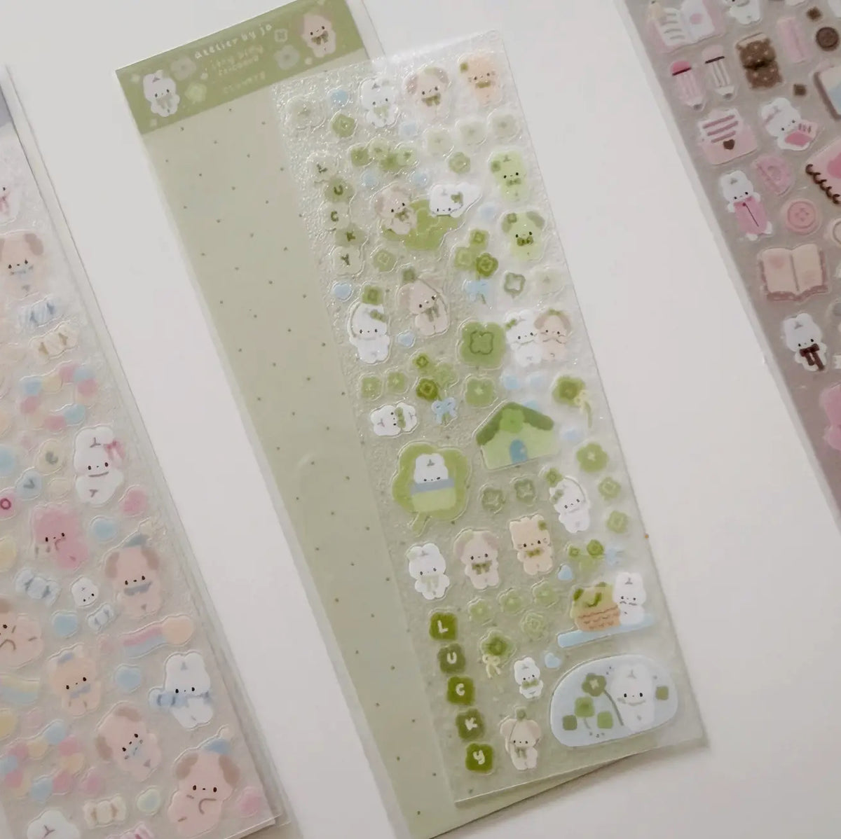 Atelier by Jo • Itty Bitty Green Clover Sticker Sheet