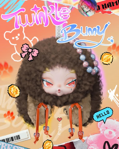 Nami • TwinkleBunny Series Plusie Keychain Blind Box, UNBOXED, Halo