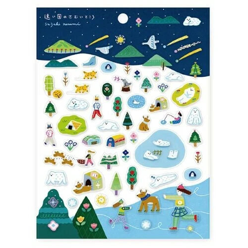 Winter Wonderland Sticker Sheet, Imported Japan