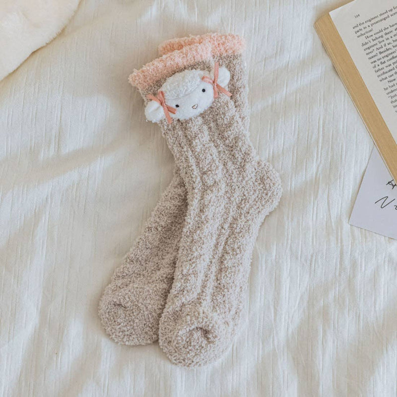 Silly Colorful Fleece Thermal Socks