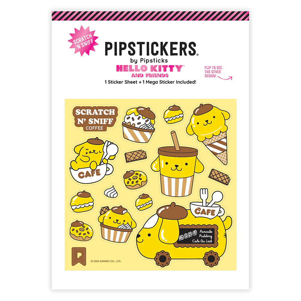 Pipsticks • Pompompurin Café Cruiser Scratch ‘n Sniff Sticker Sheet