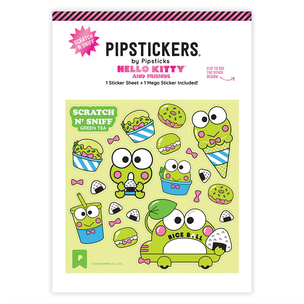 Pipsticks • Keroppi Tea Buggy Scratch ‘n Sniff Sticker Sheet