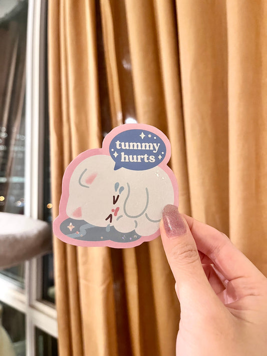 Maobabie • Tummy Hurts Vinyl Sticker