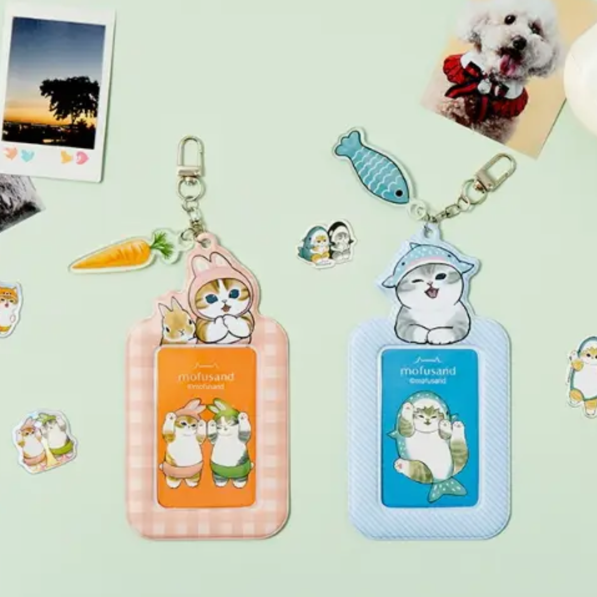 Mofusand • Photo Card Holder Keychain