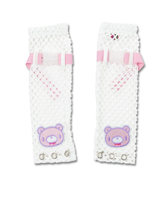 Gloomy Bear • White Mesh Arm Warmer