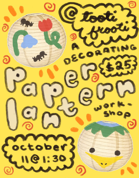 ⋆｡‧˚ʚ𓊆paper lantern decorating workshop𓊇ɞ˚‧｡