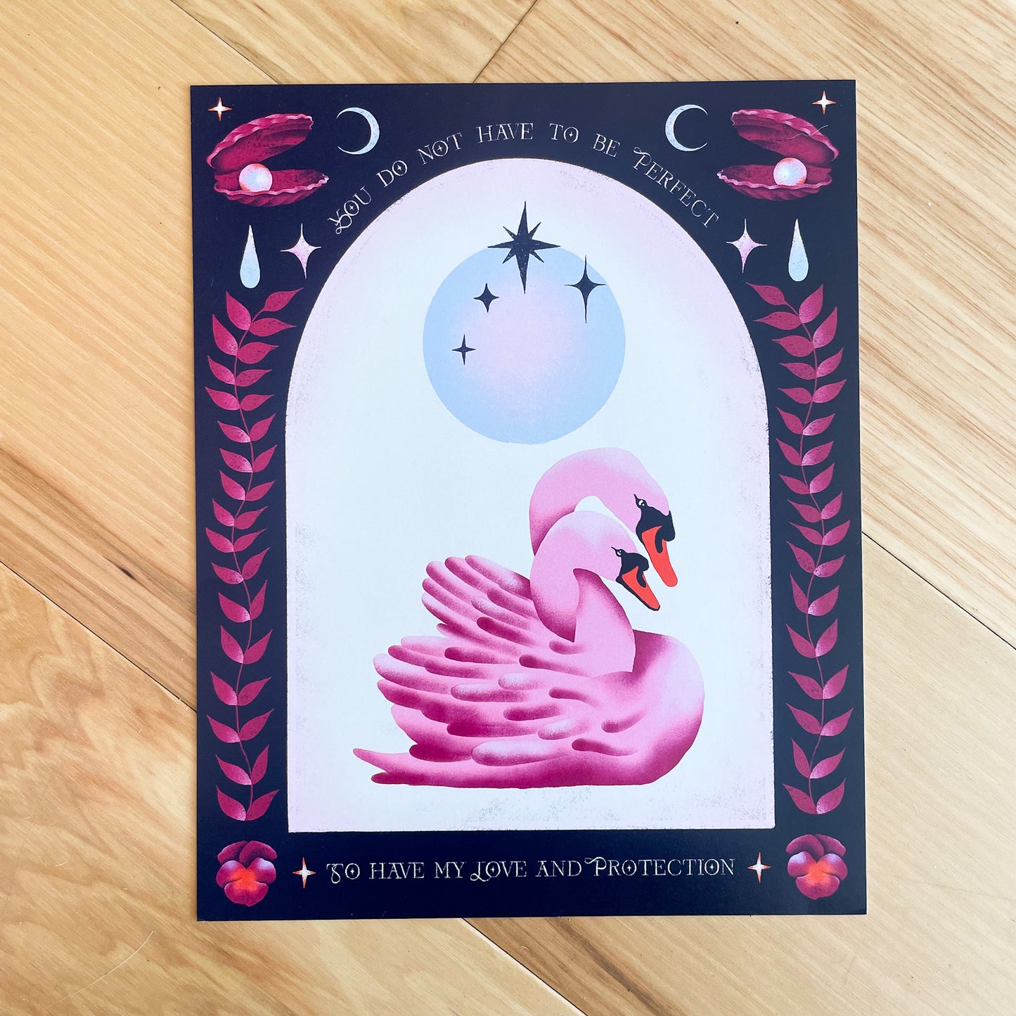 Sonny Honey Press • Affirmations from Nature Swans Print