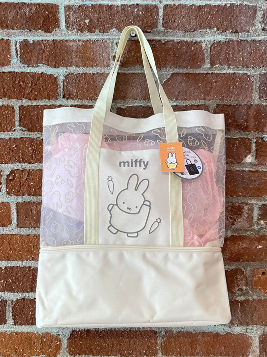 Miffy • Mesh Tote Bag with Zipped-Closed Compartment