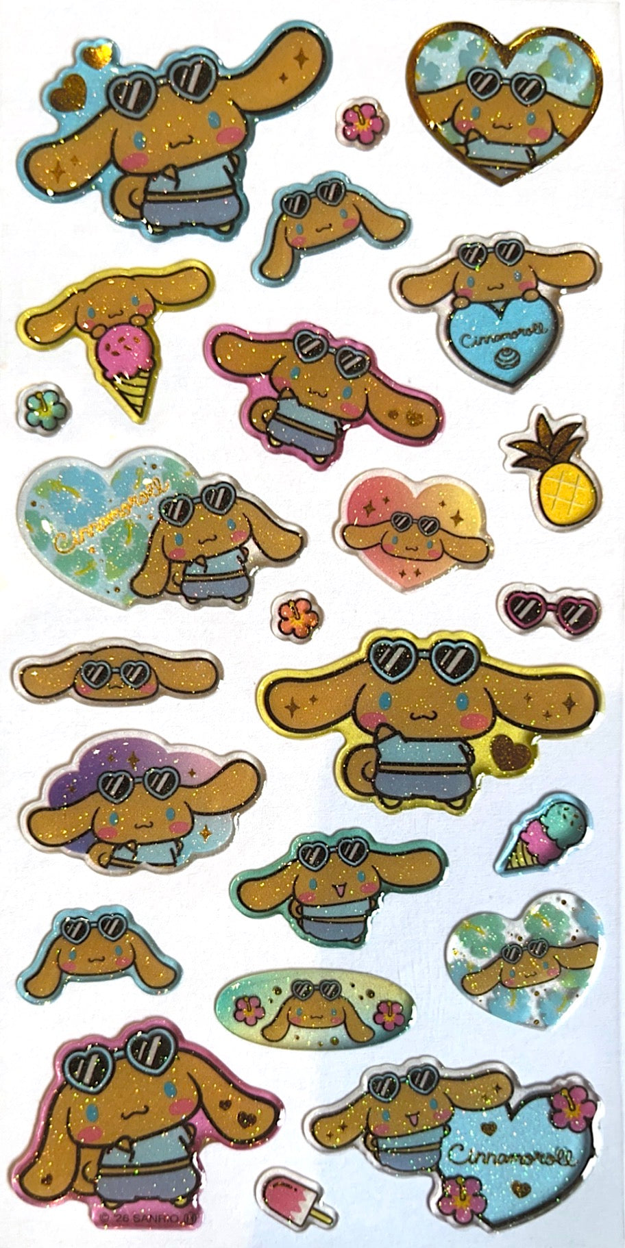 Sanrio • Tan Cinnamoroll Candy Seal Stickers, Imported Japan