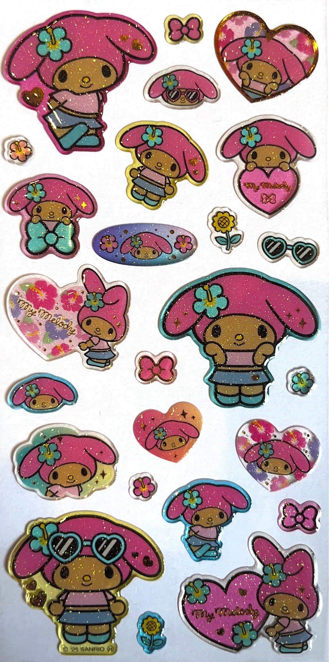 Sanrio • Tan My Melody Candy Seal Stickers, Imported Japan