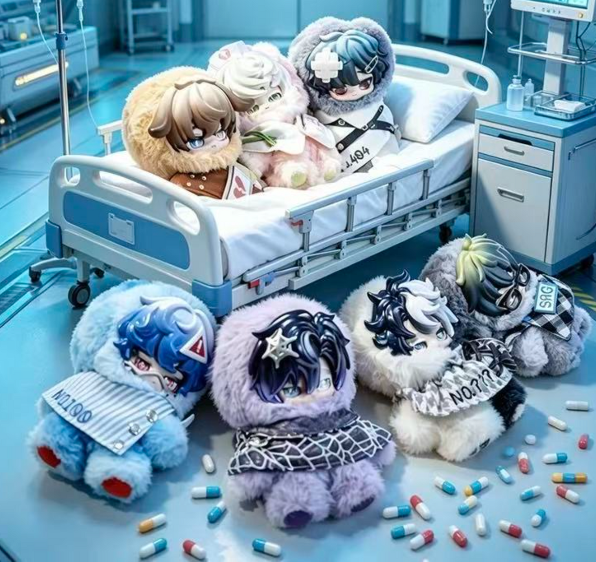 KAPS • Morbid Sanitarium Series Plush Keychain Blind Box