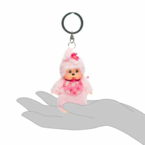 Monchhichi • Cherry Blossom Keychain
