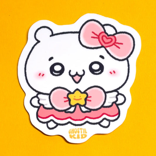 Ghostiekid • Magical Girl Hamster Vinyl Sticker